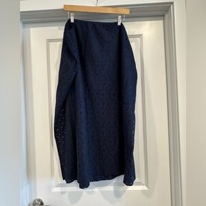 Old Navy Navy Blue Lace Skirt